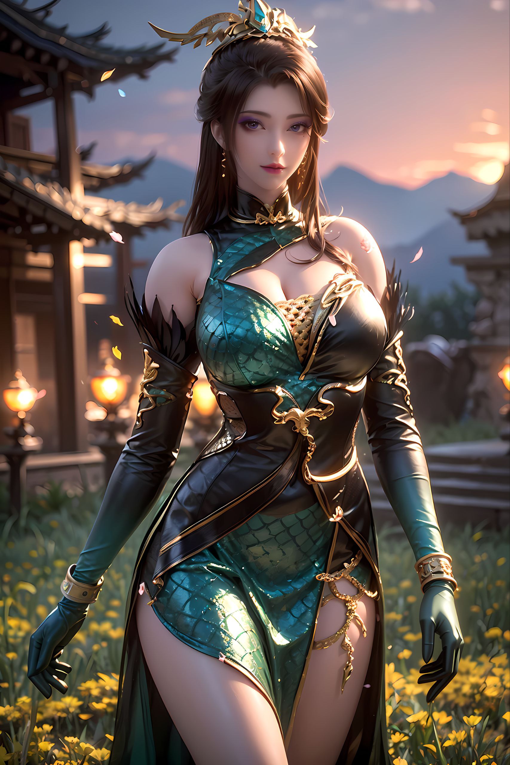 而出